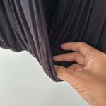 Free People Criss Cross Elastic Waist Lace Front Black Top Size XS Oversized Photo 6