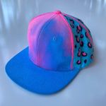Lids Custom Tie Dye Animal Print Cap Pink Blue Photo 1