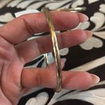 Free People  Aged Gold Large Hoop Earrings Photo 3