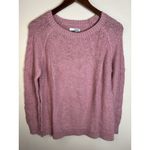 Sonoma  Sweater Women’s Large Pink Mauve Long Sleeve Pullover Solid Cotton Blend Photo 10
