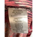 Sandra Darren  Women's Chevron Lined Sleeveless Maxi Dress Black & Pink Size 6 Photo 4