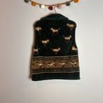 American Vintage Vtg sherpa fleece Horse zip up vest Photo 3
