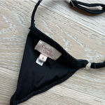 Camila Coelho 'Alanza' Black Ribbed Bikini Top - S Photo 7