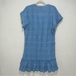 Veronica Beard Hanne Blue Tiered Dress Photo 4
