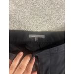 Vince womens size 10 black dress pant back cinched cuff Lyocell/cotton Pleated Photo 3