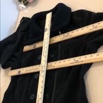 6 Degrees  Black Double-Breasted Pea Coat Collared long sleeve Full Zipper Front Photo 9