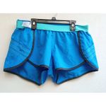 Adidas Workout Shorts Women's Blue Climalite Athletic Running Gym Size Medium Photo 1
