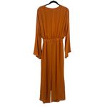 SNDYS Pluto‎ Jumpsuit in Rust Orange Long Sleeve Tie Cut Out Size US 6 Photo 9