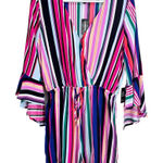 EXPRESS  Multicolor Striped Flowy Lightweight Romper Women's Small NWT Photo 0