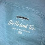 J.Crew  Womens Blue Short-sleeve V-neck girlfriend tee Photo 3