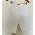 Pendleton Modern White Cotton Stretch High Rise Bermuda Pockets Summer Shorts 6 Photo 1