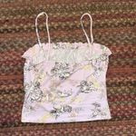 Publik  ANGEL PRINT PINK RUCHED FRONT CAMI TOP Photo 2