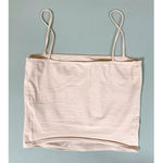 Light Pink Pastel Solid Tank Crop Top Shirt Tee Size S 🎀 Photo 1