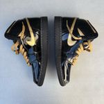 Jordan Air 1 Retro High OG Black Metallic Gold Sneakers Shoes Photo 4
