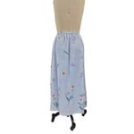 Doncaster Vtg 80s 90s 100% Silk Floral Midi Skirt Periwinkle Sz 16 XL NWOT Photo 3
