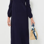 Tuckernuck  Pomander Place Double Knit Lennox Sweater Maxi Dress Navy XS Photo 0