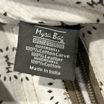 Myra Bag Messenger Cotton Leather Green Brown Blue Pockets Hand Bag Purse Photo 7