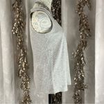 White Birch  Small Gray‎ Ribbed Henley Tank Top Neon Stitch Minimalist Photo 1