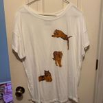Vintage Havana White Tiger Print Tshirt Photo 0