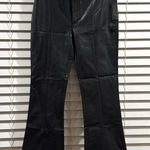 Fate Black Flare Faux Leather Women's Jeans Size 4 Photo 0