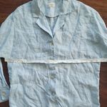 Wilfred  Sky Blue Chic Feminine Casual Trendy Lightweight Linen Shirt Size XXS Photo 2