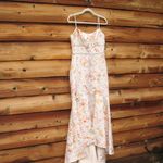 Monique Lhuillier Wildflower Jacquard Mermaid Gown Dress Photo 6