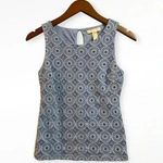 Banana Republic Womens Blouse Cornflower TankTop Lace Workwear Career Momcore XS Photo 0