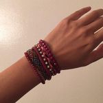 Urban Outfitters Red Bohemian Magnetic Bracelet Photo 0