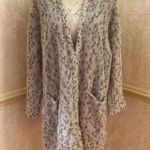 Inhabit Women's Sweater Cardigan Cream Knit Wool Blend Knit Oversized Sz Medium Tan Photo 1