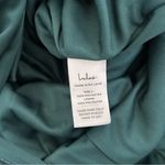 Lulus Simply Stunning Dark Teal Embossed Satin Jacquard Floral Dress NWT Small Photo 6