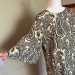 H&M Black and White Ruffle Sleeve Dress Photo 4