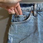 River Island Women's Blue Denim Cut-Off Shorts Size 8 Distressed Photo 5