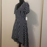 Midnight Doll Women's  Pinstripe Navy & White A-Line Dress Size 11 NWT #6460 Photo 4