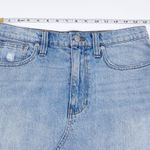 Madewell  Rigid Denim A-Line Mini Skirt Cutout Edition Light Wash Denim Size 28 Photo 9