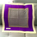 YSL Nice  silk scarf 💜🤍🖤 Photo 3