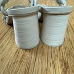 Dolce Vita White Woven Heeled Mules Size 8 Photo 3