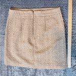 Maison d' Amelie Paris Light Brown Tweed Skirt Size 8 Tan Photo 6