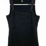 White House | Black Market Tiered Scalloped Sleeveless Top Small Photo 0