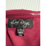 Love Reign  Burgundy Lace Ruffle Beaded Waist Corset‎ Prom Party Dress Size 1 Photo 3