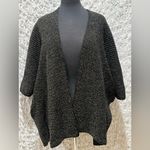 HOUSE OF HARLOW 1960 Black Gold Metallic Knit Kimono Cardigan Sweater OS. New Size undefined Photo 4