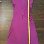 Athleta purple short sleeve wrap midi dress size S Photo 9