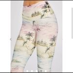 Wildfox High Waisted 7/8 Legging Size Medium Hotel Hollywood Palm Tropical Print Photo 5