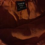 SheIn Orange Bubble Mini Skirt with Ruffled Wrap Photo 3