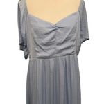 Nsr Light Blue Maxi Flowy Dress Photo 1