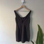 Revolve  NBD Black Sleeveless Dress Plunge Wired V-Neck Mini Zip Up Zipper Solid Photo 1