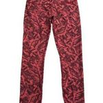 Lululemon pink & maroon floral leggings size 6 Photo 0