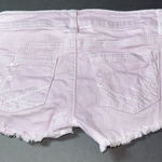 Hot Kiss Light purple denim mini shorts Photo 2