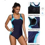 Beautyin Women's Athletic One Piece Swimsuit Racerback Slimming... Photo 2