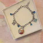Disney Vintage Frozen Swarovski Crystal Charm bracelet 925 by JMC fine jewelry Photo 4