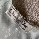 Christian Dior Vintage Lingerie Satin Lace Chemise Blue Jacquard Floral Photo 3